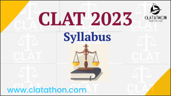 CLAT 2023 Syllabus
