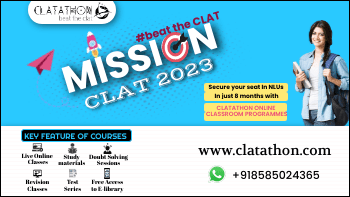 CLAT : How to Prepare CLAT-UG 2023 in 8 months